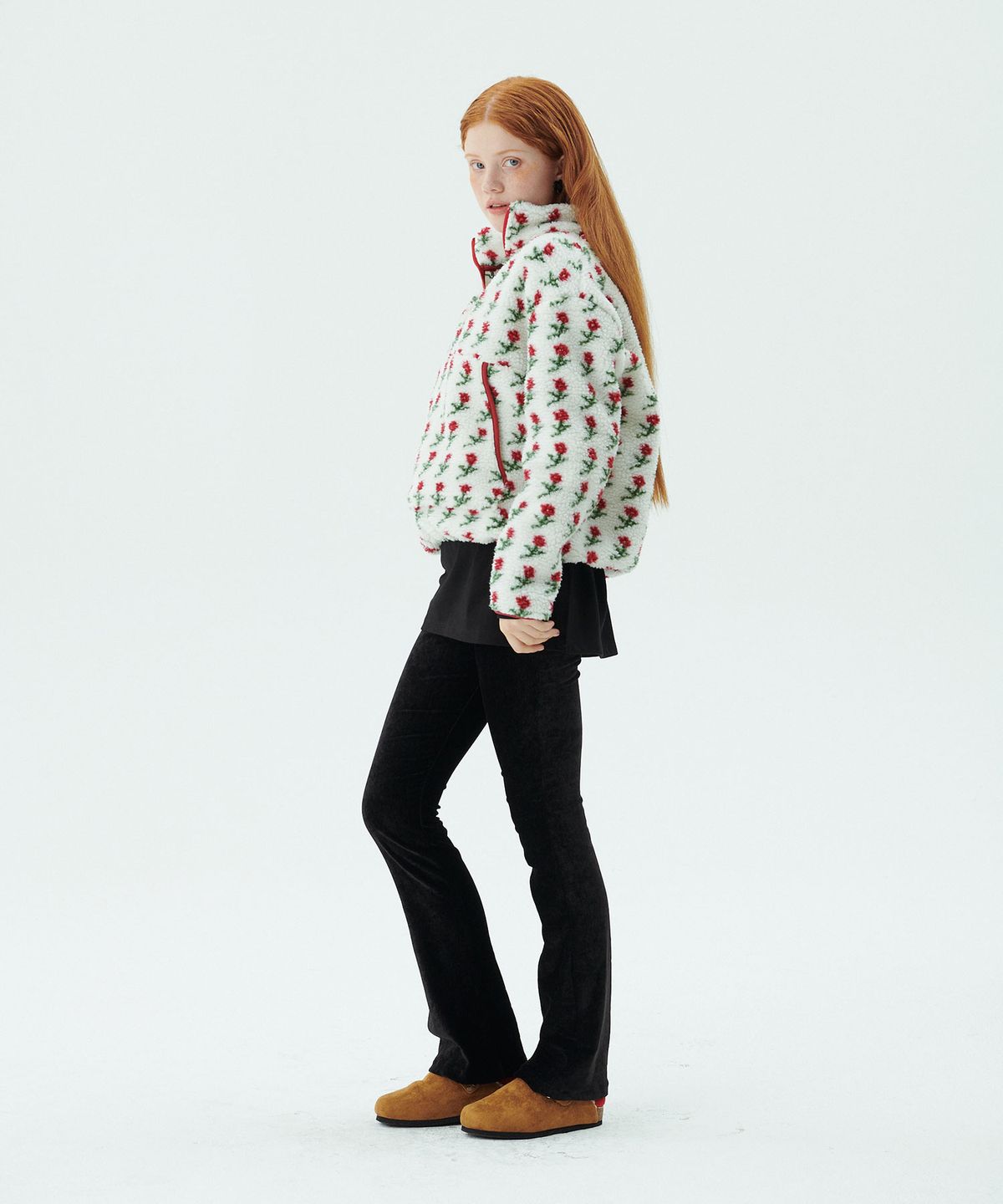 준준스페이스(JUNEJUNE SPACE) Velour Banding Pants_Black (벨루어 밴딩 팬츠_블랙)