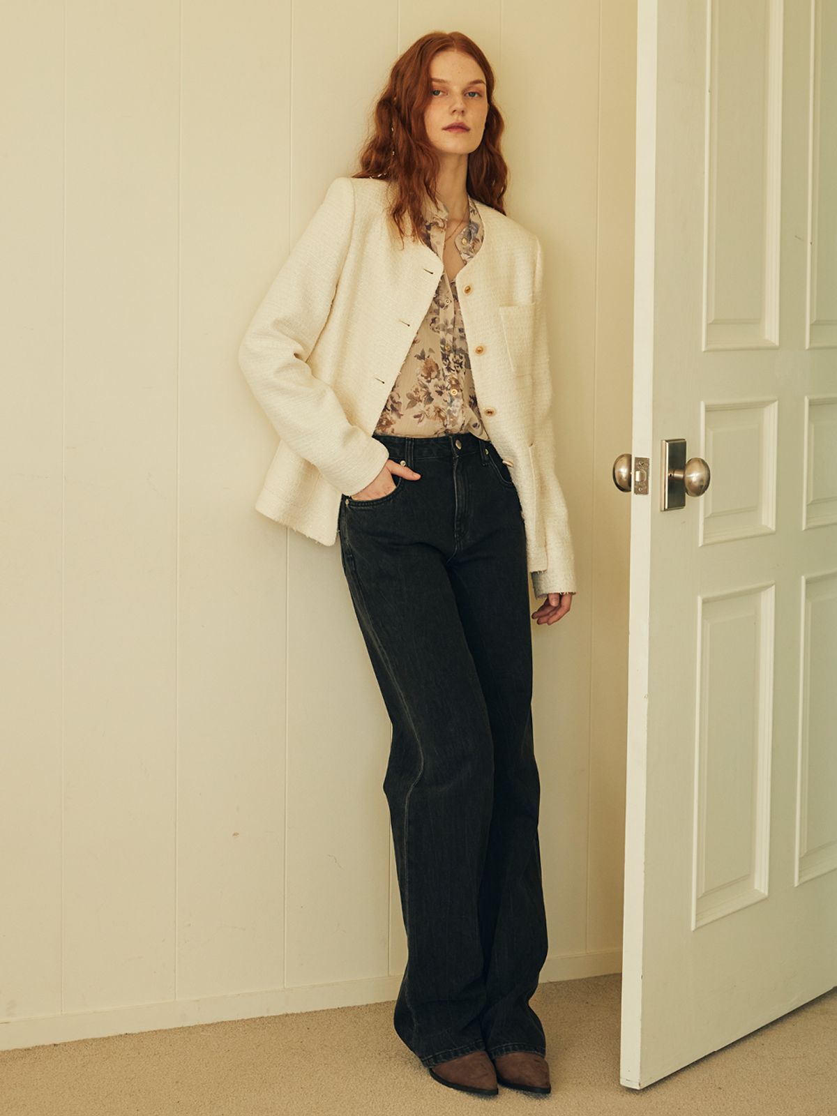오앨(OUEL) WIDE JEANS_BLACK