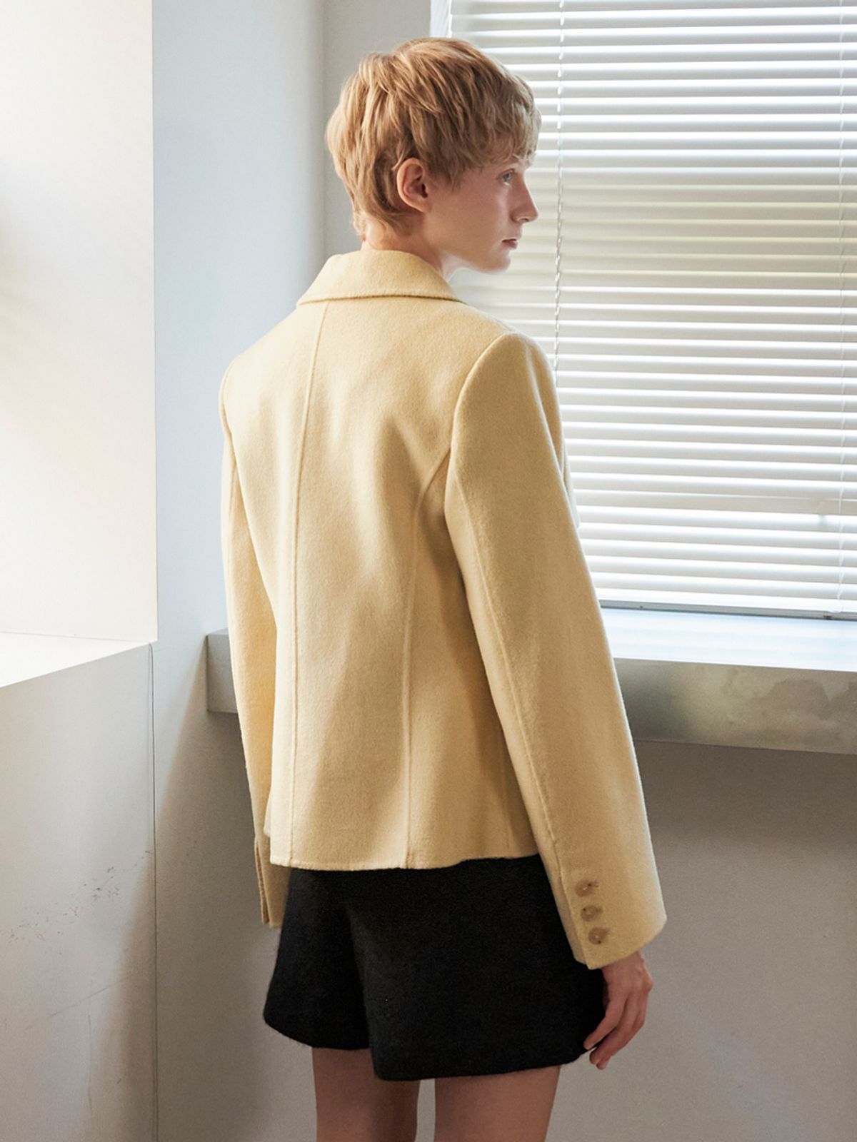 오앨(OUEL) HANDMADE WOOL JACKET_BUTTER