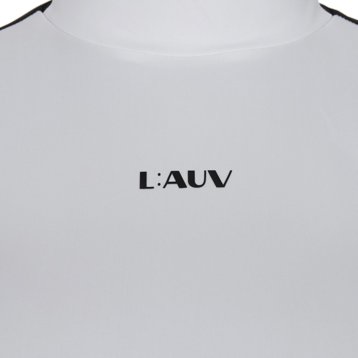 라우브(LAUV) 컬러 블럭 T-Shirt_BLACK
