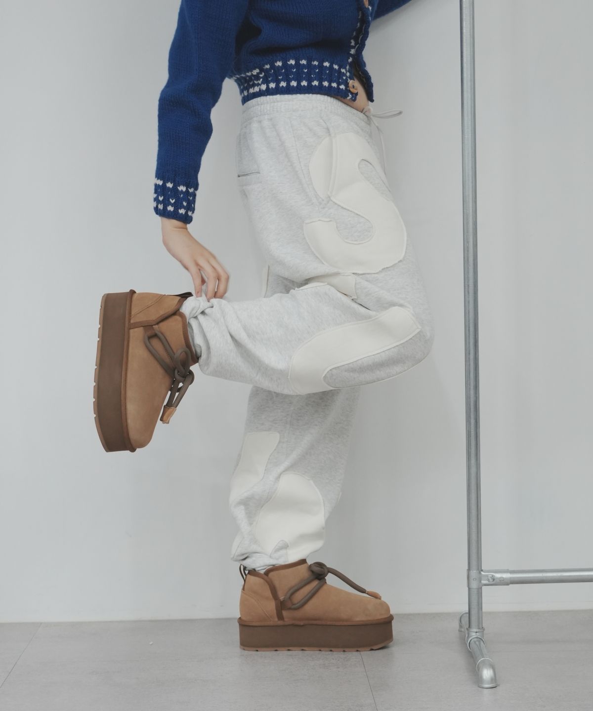 플러피시트러스(FLCT) Fuzzy Ribbon Platform Boots (3color)