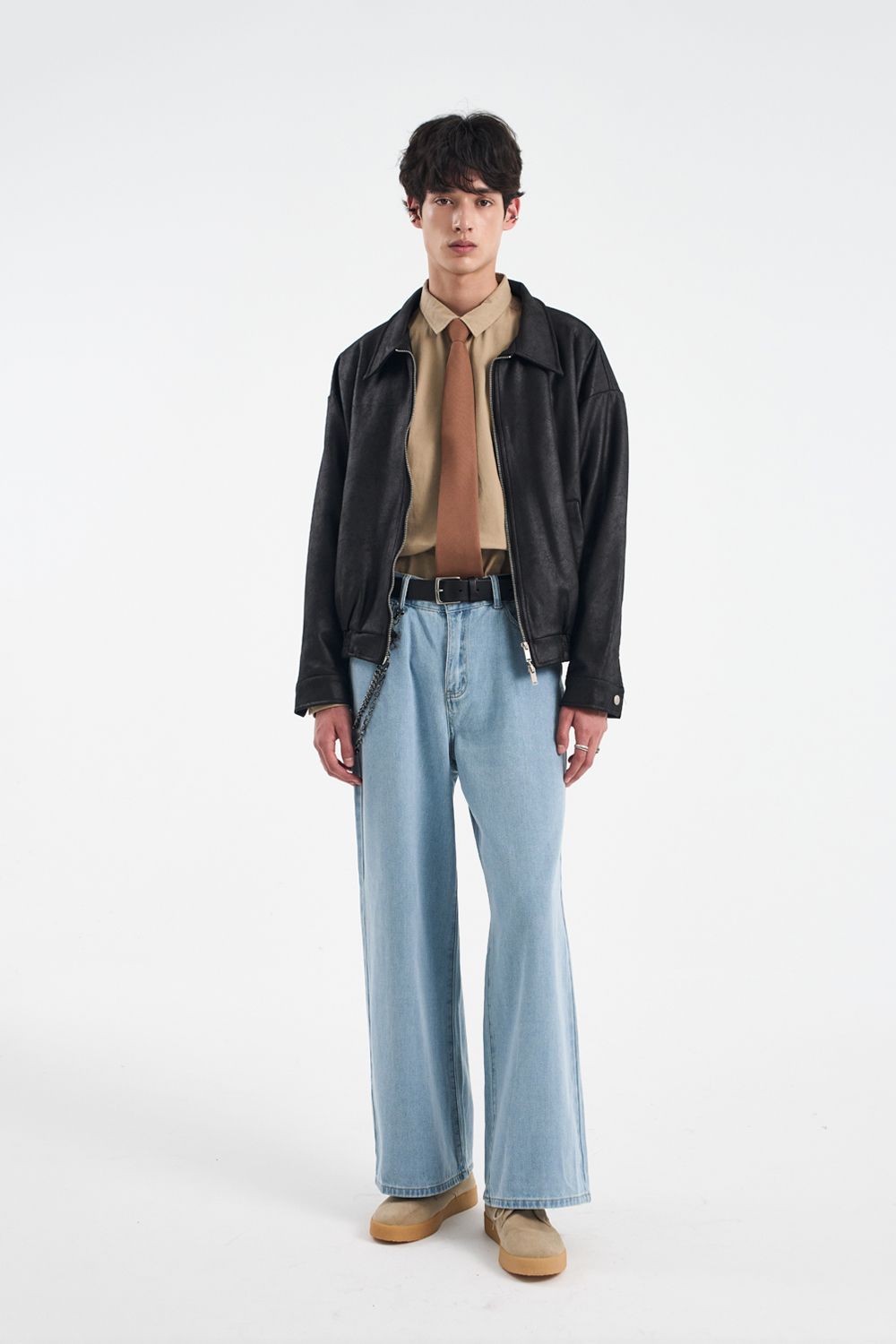 MUSINSA | BLACK MOMENT Vegan Suede Oversized Minimal Invasion