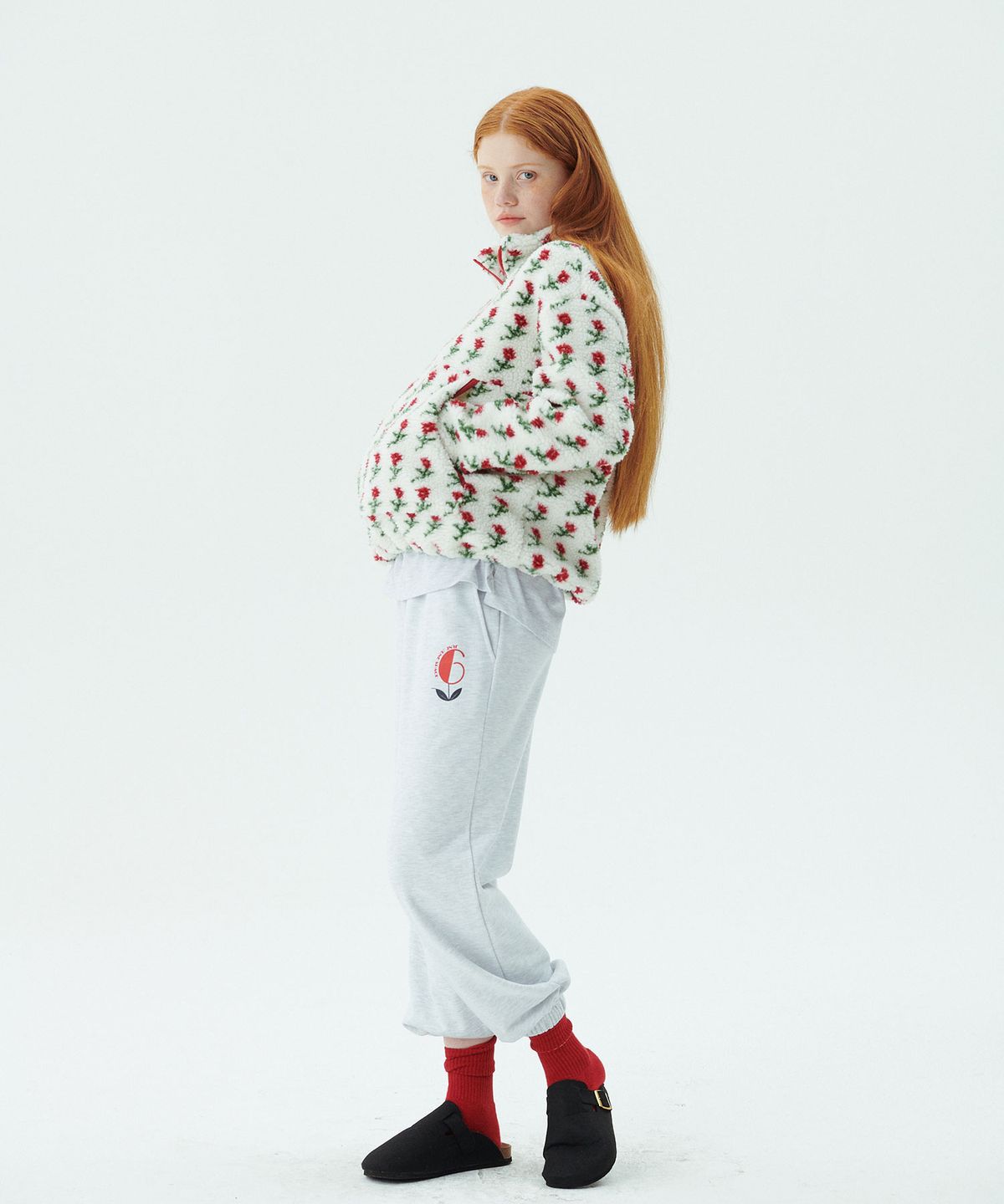준준스페이스(JUNEJUNE SPACE) Shearing Half Zip-up_Ivory (시어링 하프 집업_아이보리)