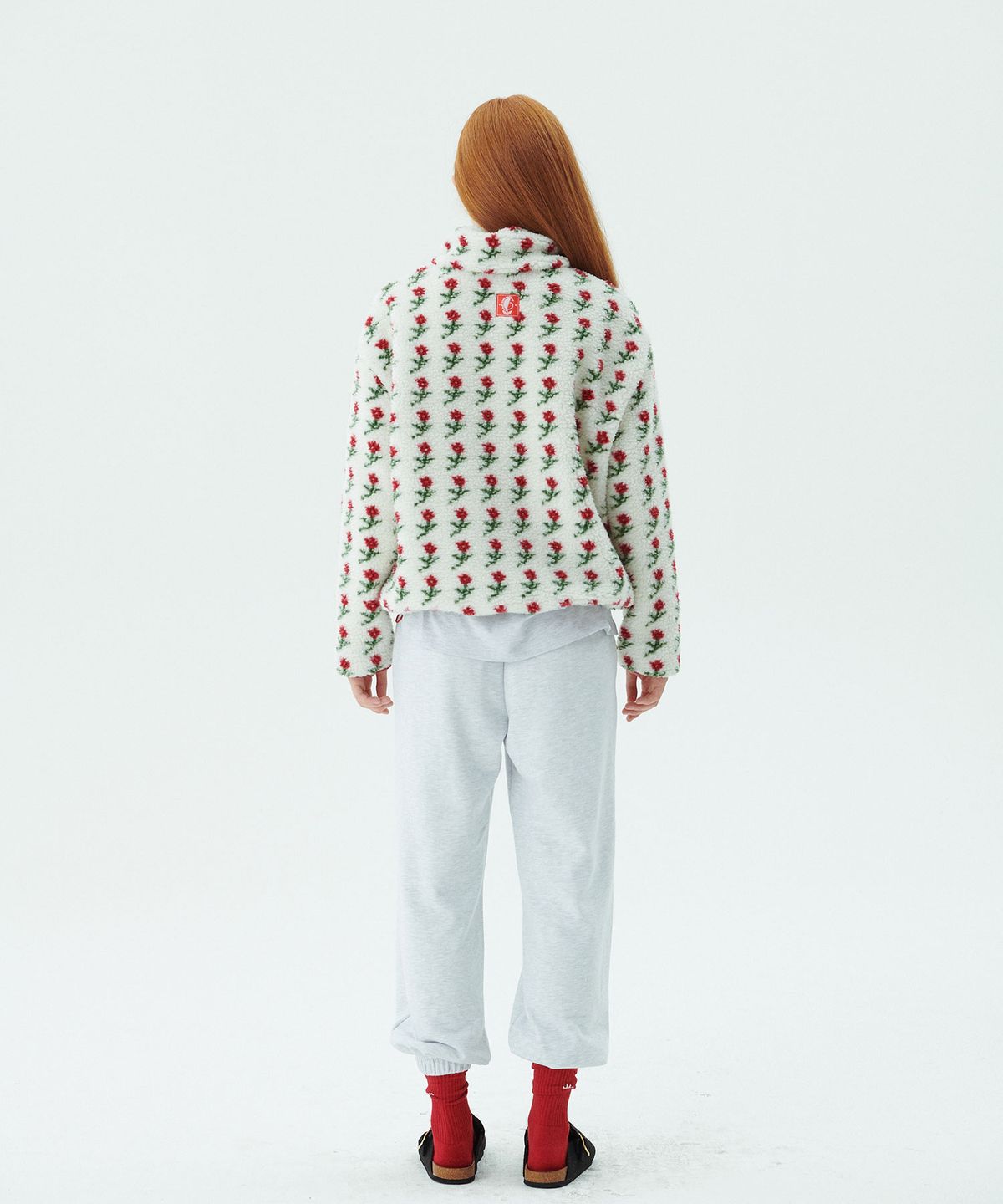 준준스페이스(JUNEJUNE SPACE) Shearing Half Zip-up_Ivory (시어링 하프 집업_아이보리)