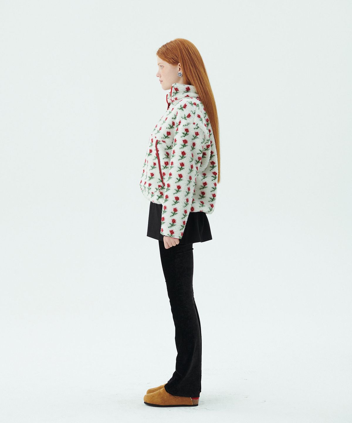 준준스페이스(JUNEJUNE SPACE) Shearing Half Zip-up_Ivory (시어링 하프 집업_아이보리)