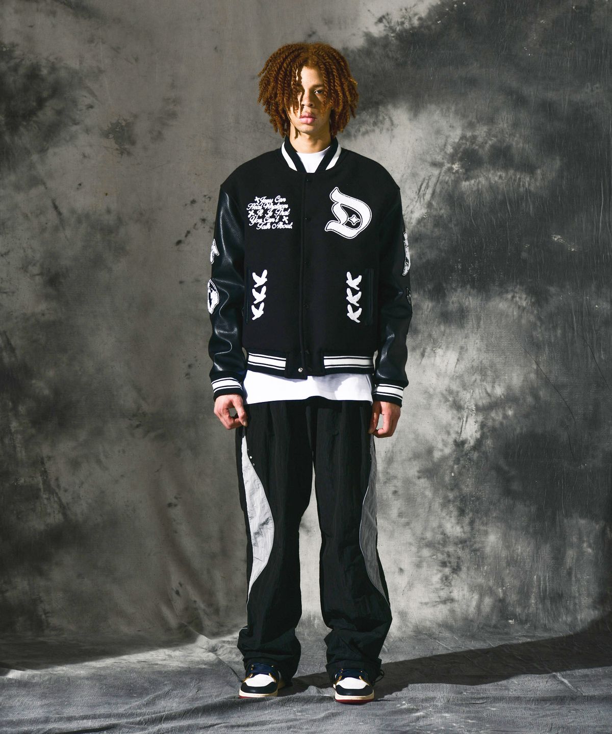 도미넌트(DOMINANT) C.O.H.E Varsity Jacket _Black