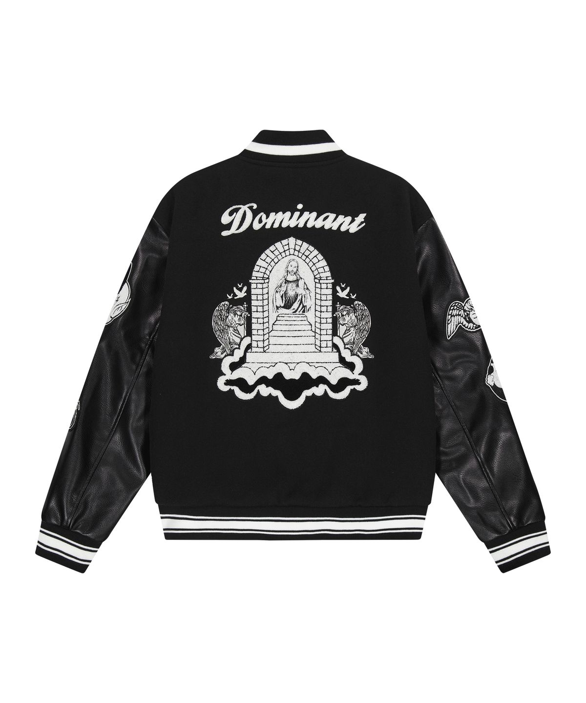 도미넌트(DOMINANT) C.O.H.E Varsity Jacket _Black