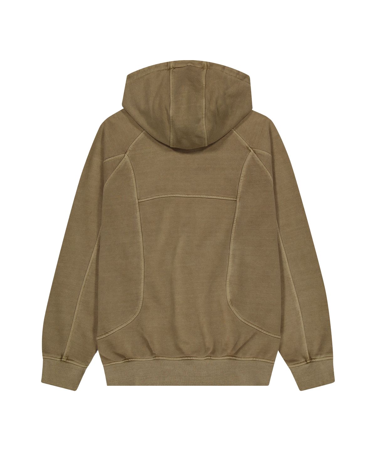 도미넌트(DOMINANT) [Heavy Cotton] Pigment Washing Puzzle Embroidered Hoodie_Brown