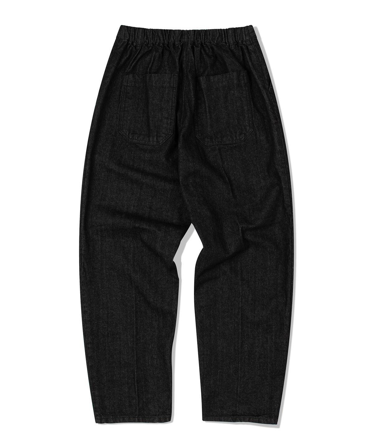 디 그랜드 마틴(DE GRAND MATIN) WIDE BANDING ONE TUCK DENIM PANTS_BLACK