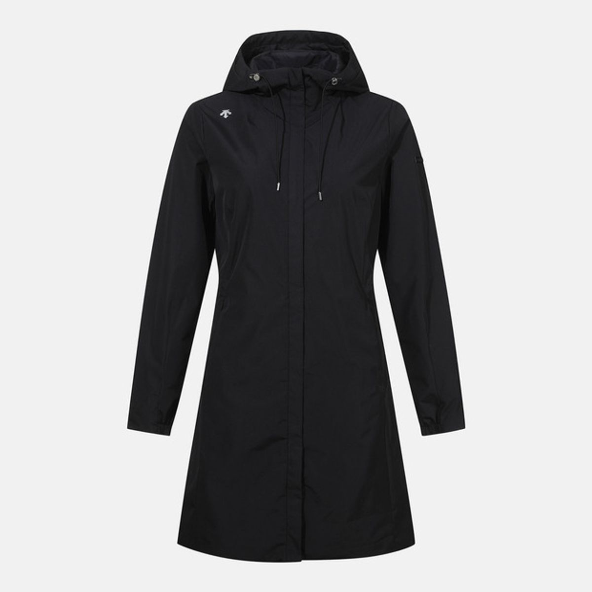 데상트(DESCENTE) 여성 안감형 롱 우븐자켓 블랙(SO322TJK81)