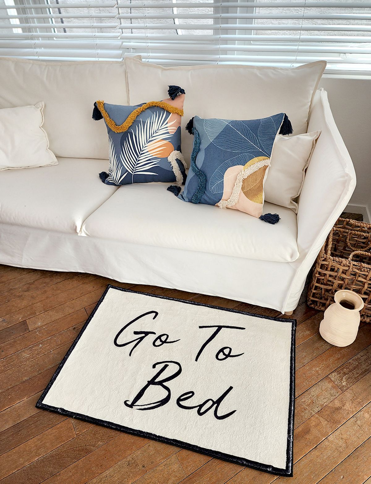 블랑쉬하우스(BLANCHE HOUSE) go to bed 소프트 로맨틱  미니 러그 60x90