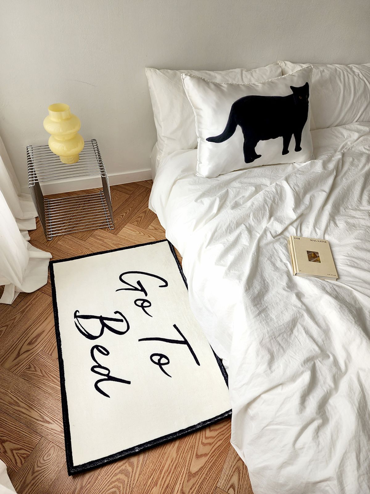 블랑쉬하우스(BLANCHE HOUSE) go to bed 소프트 로맨틱  미니 러그 60x90