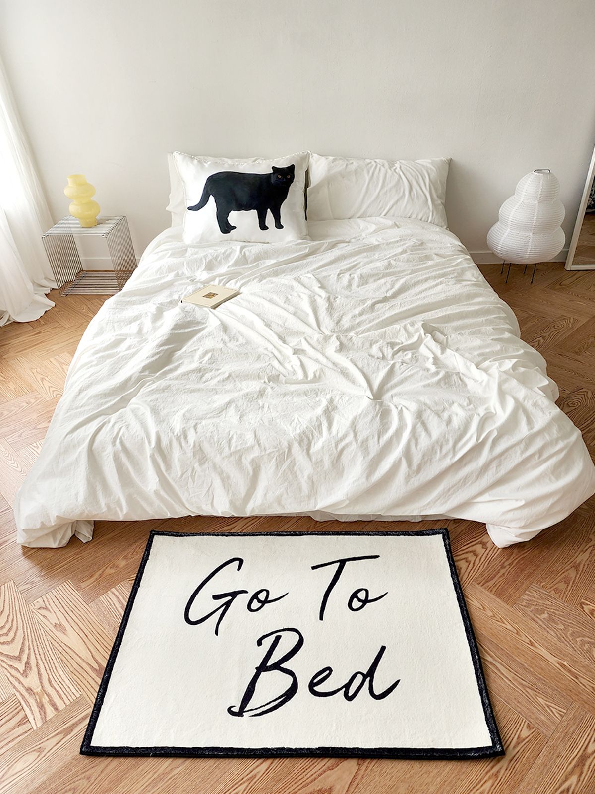 블랑쉬하우스(BLANCHE HOUSE) go to bed 소프트 로맨틱  미니 러그 60x90