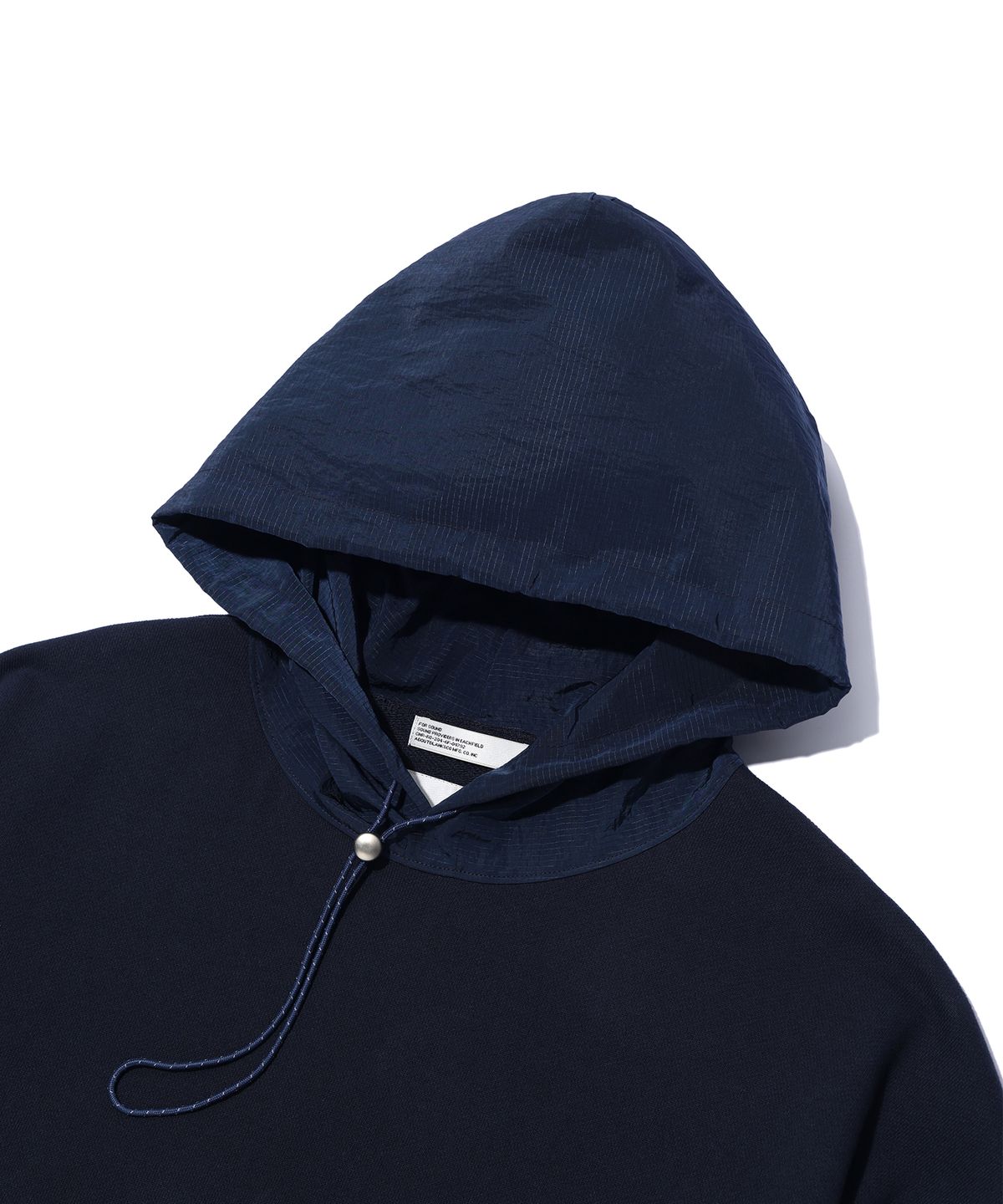 사운즈라이프(SOUNDSLIFE) CTR METAL RIPSTOP HOODIE PULLOVER Navy