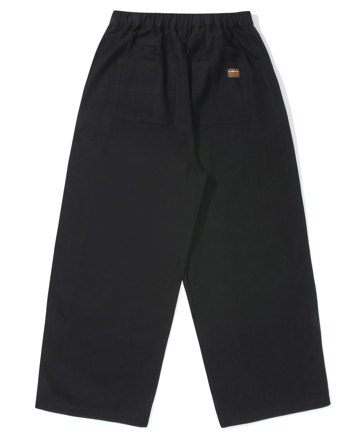 컬럼비아 유니버시티(COLUMBIA UNIVERSITY) M-LABEL WIDE-FIT CUTLINE PANTS 블랙