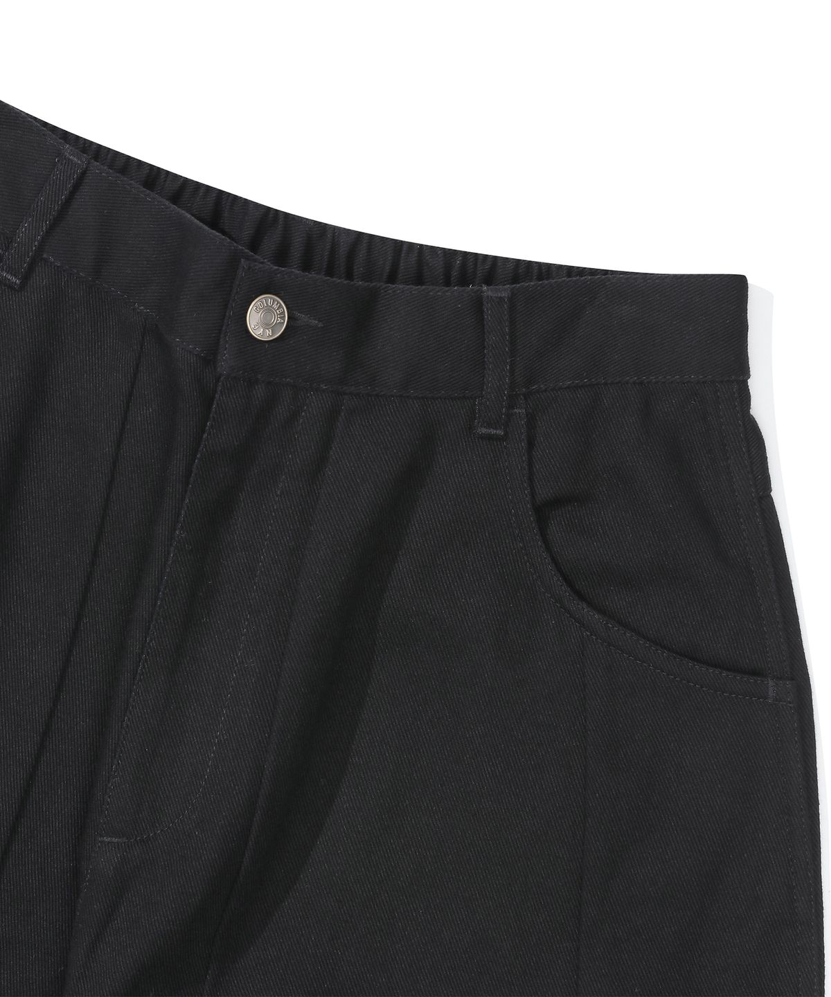 컬럼비아 유니버시티(COLUMBIA UNIVERSITY) M-LABEL WIDE-FIT CUTLINE PANTS 블랙