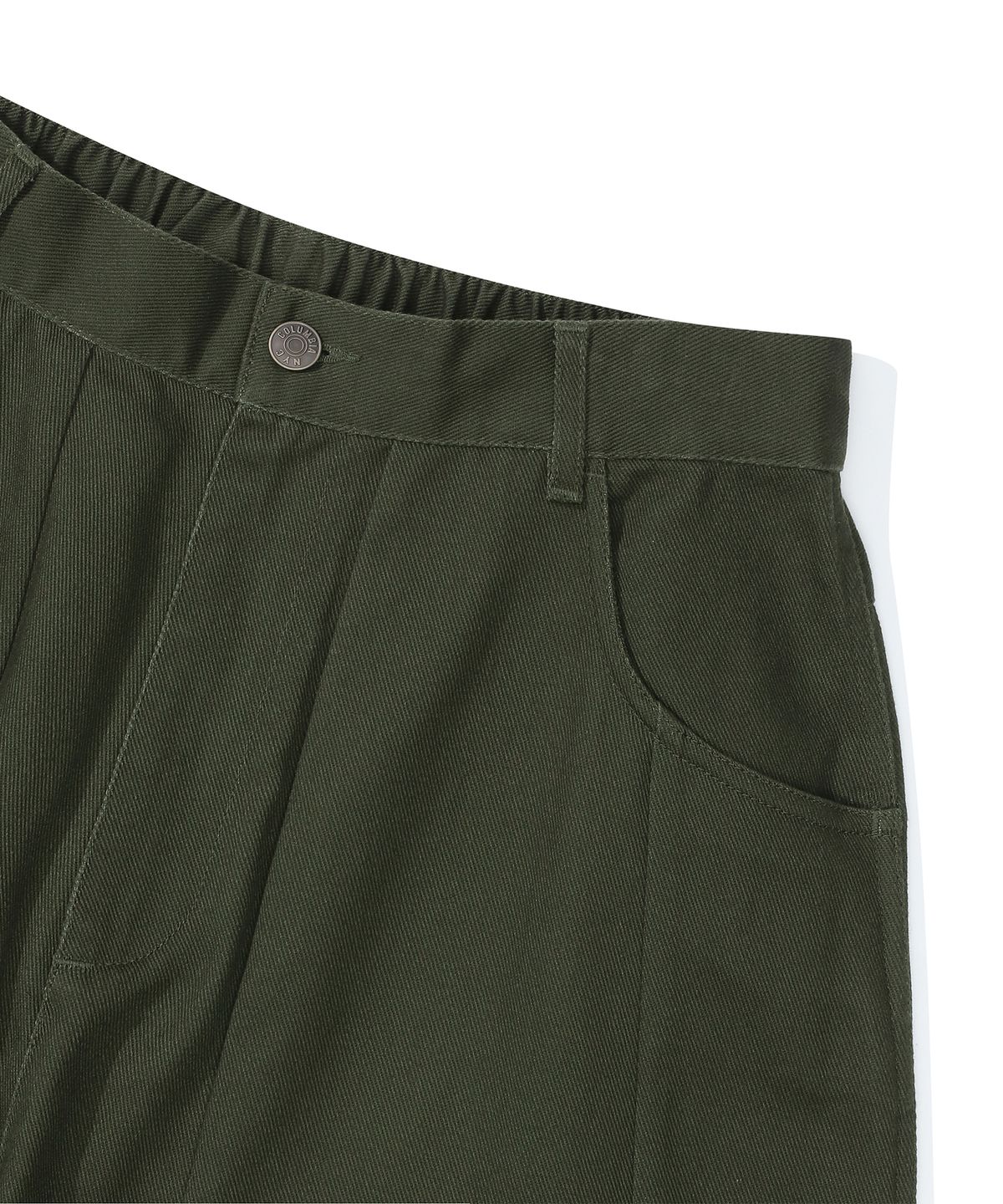 컬럼비아 유니버시티(COLUMBIA UNIVERSITY) M-LABEL WIDE-FIT CUTLINE PANTS 다크카키