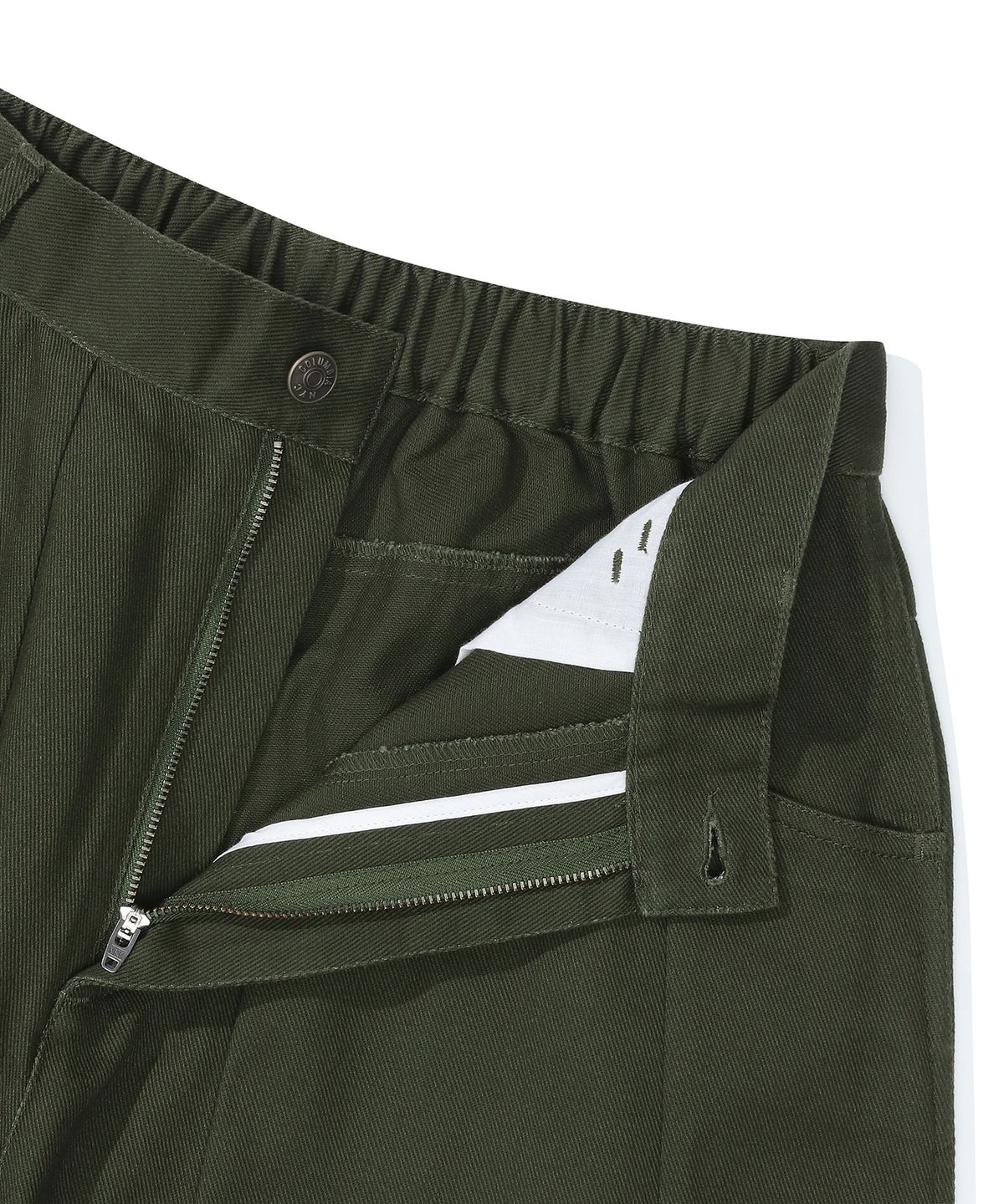 컬럼비아 유니버시티(COLUMBIA UNIVERSITY) M-LABEL WIDE-FIT CUTLINE PANTS 다크카키