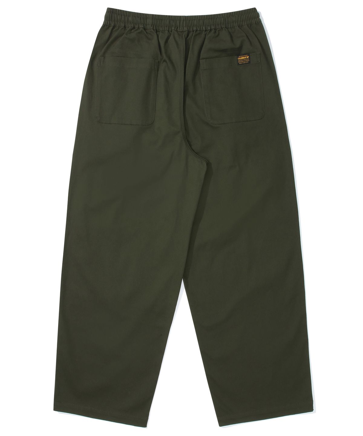 컬럼비아 유니버시티(COLUMBIA UNIVERSITY) M-LABEL LOOSE-FIT PINTUCK PANTS 다크카키
