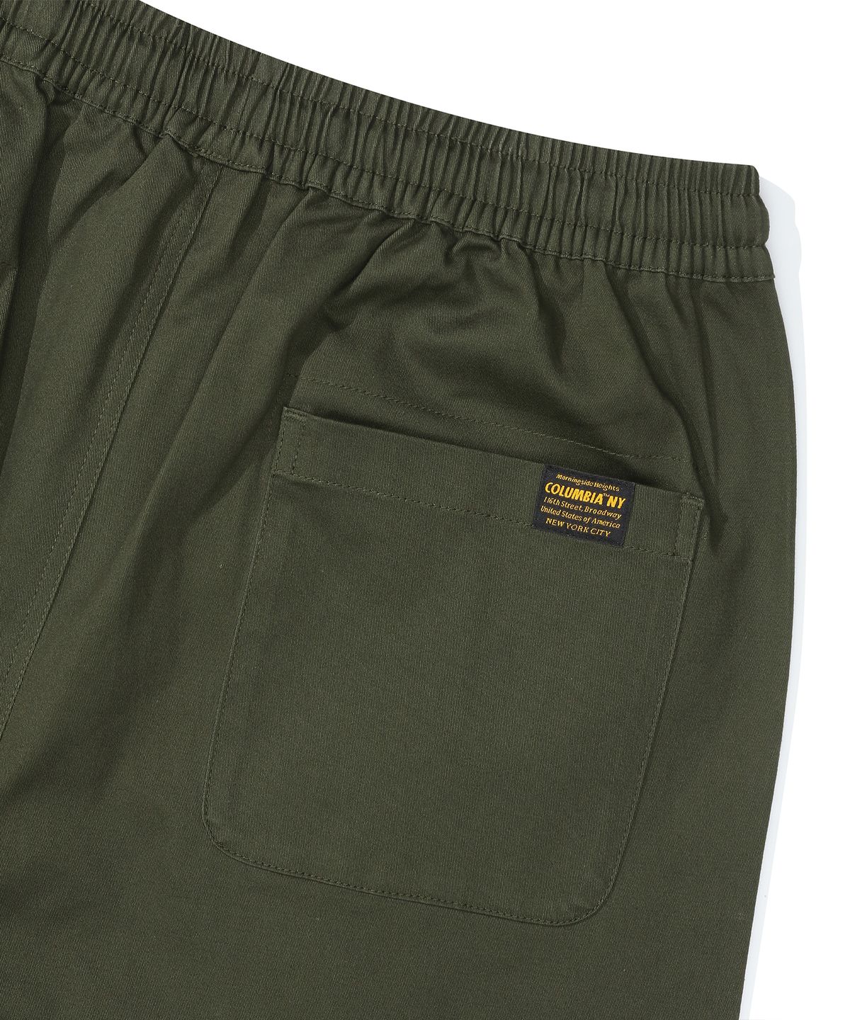컬럼비아 유니버시티(COLUMBIA UNIVERSITY) M-LABEL LOOSE-FIT PINTUCK PANTS 다크카키
