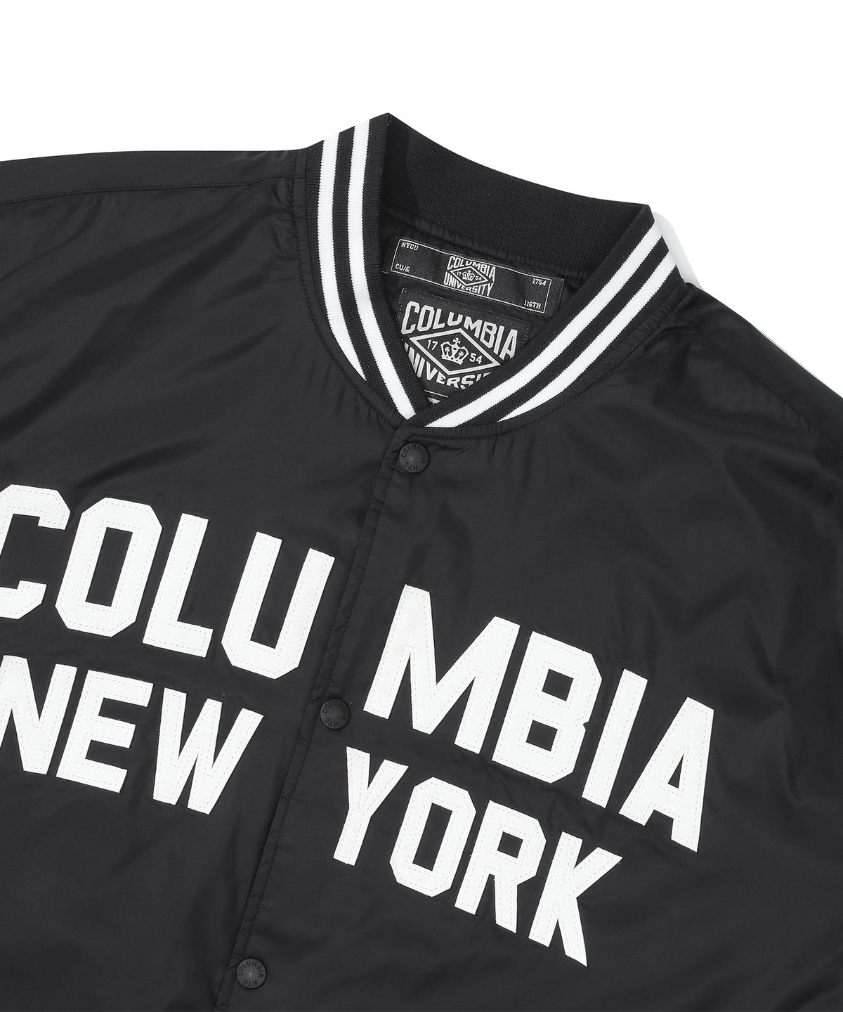 컬럼비아 유니버시티(COLUMBIA UNIVERSITY) NEW YORK ARCH LOGO VASITY MEDIUM JACKET 블랙