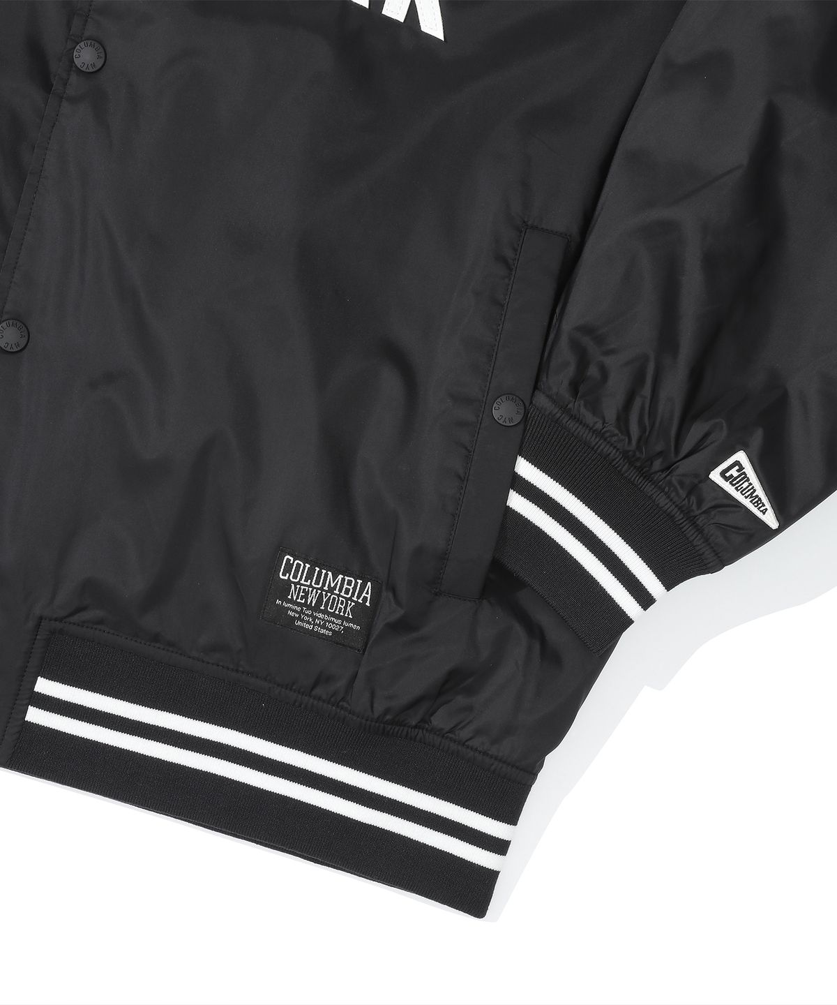 컬럼비아 유니버시티(COLUMBIA UNIVERSITY) NEW YORK ARCH LOGO VASITY MEDIUM JACKET 블랙