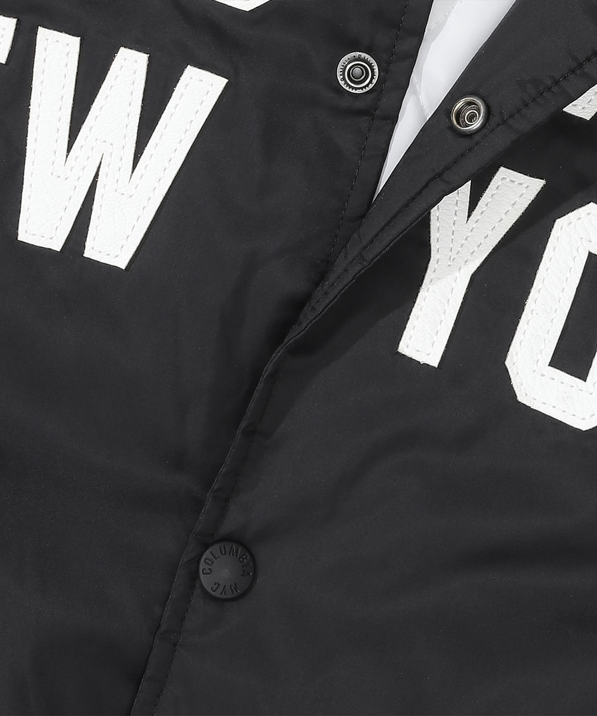 컬럼비아 유니버시티(COLUMBIA UNIVERSITY) NEW YORK ARCH LOGO VASITY MEDIUM JACKET 블랙
