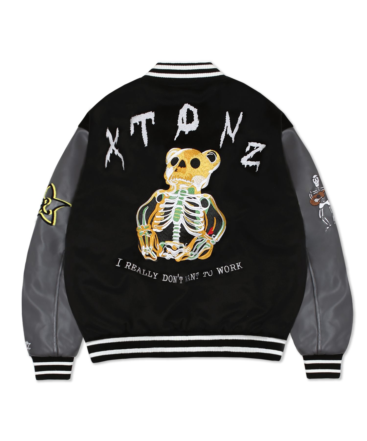 アウターその他 XTONZ XJ110 Star Jelly Bear Varsity Jacket GREEN XJ110 KithxMarvelX-