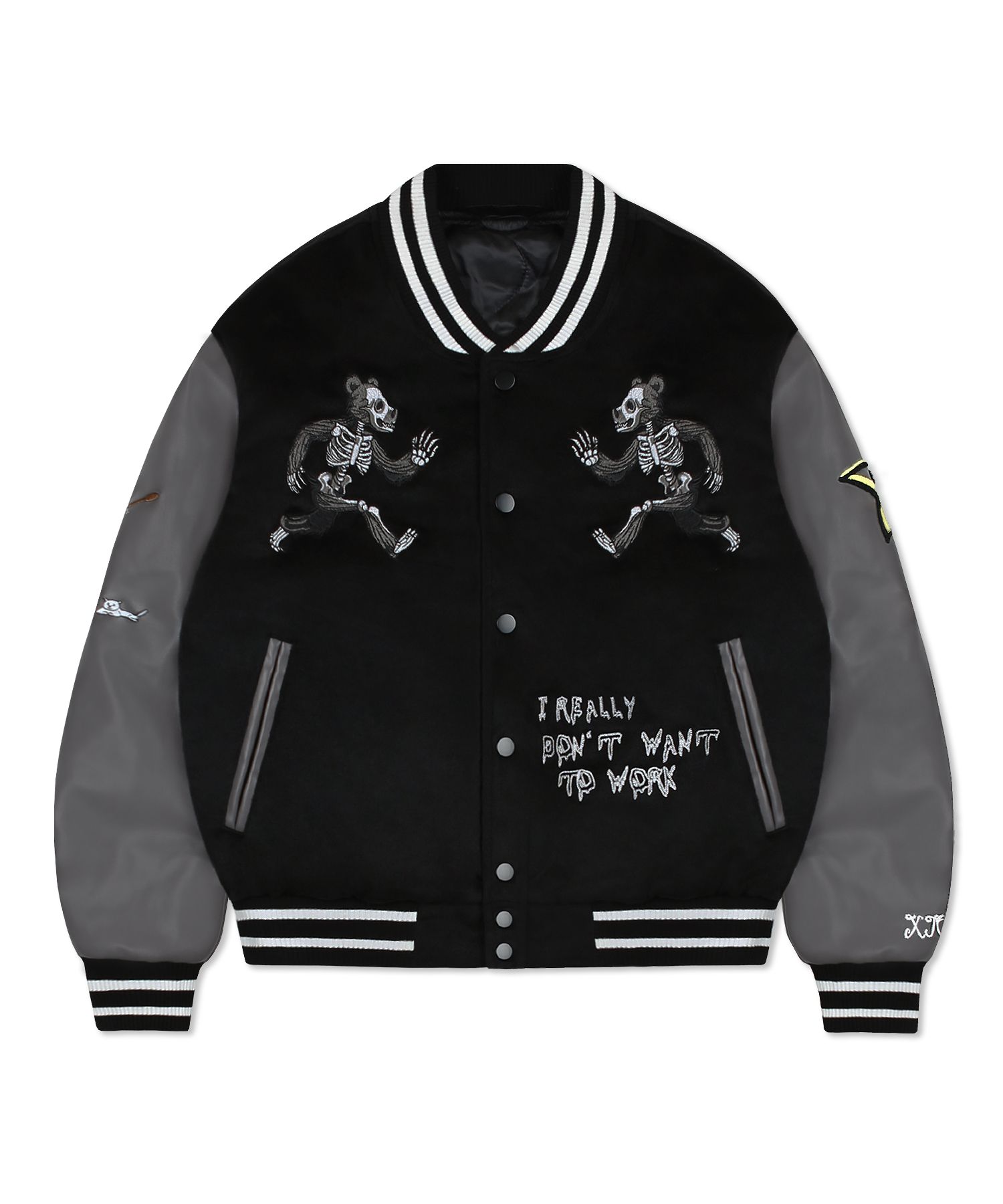 アウターその他 XTONZ XJ110 Star Jelly Bear Varsity Jacket GREEN XJ110 MUSINSA | XTONZ XJ110 Star Jelly Bear Varsity Jacket (GREEN)