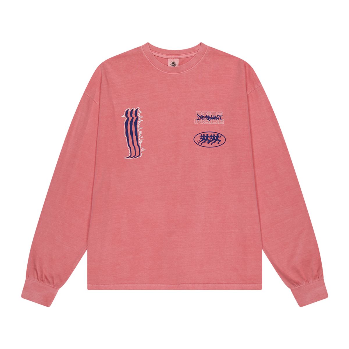 도미넌트(DOMINANT) [16s Cotton]RP Pigment Washing Long Sleeve_Blossom Pink