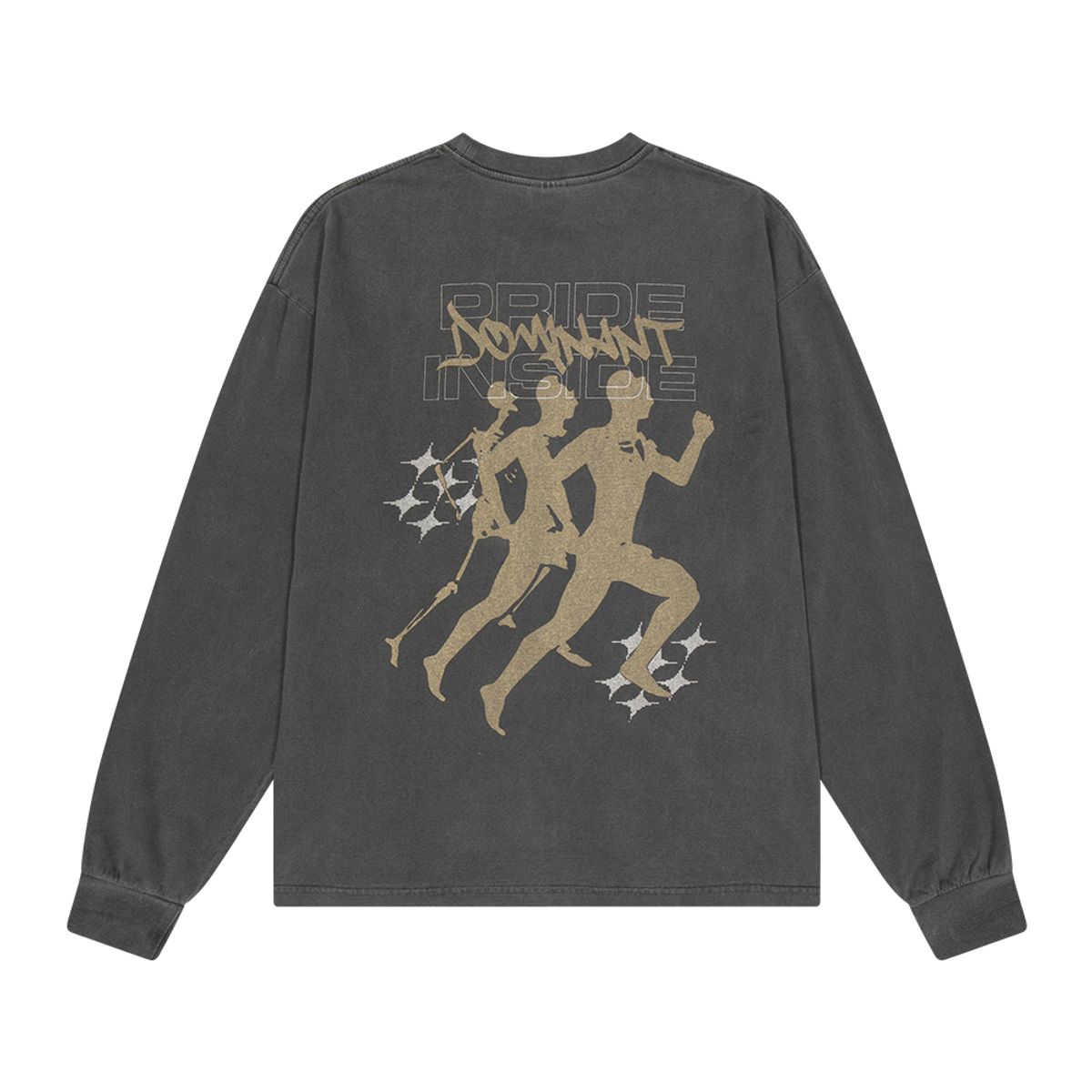 도미넌트(DOMINANT) [16s Cotton]RP Pigment Washing Long Sleeve_Charcoal