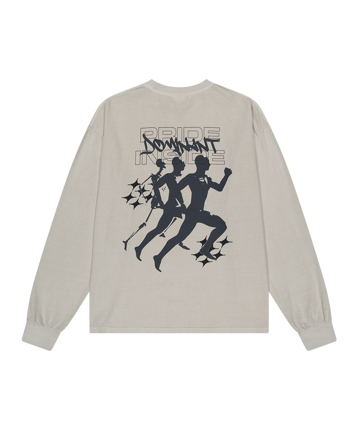 도미넌트(DOMINANT) [16s Cotton]RP Pigment Washing Long Sleeve_Milk