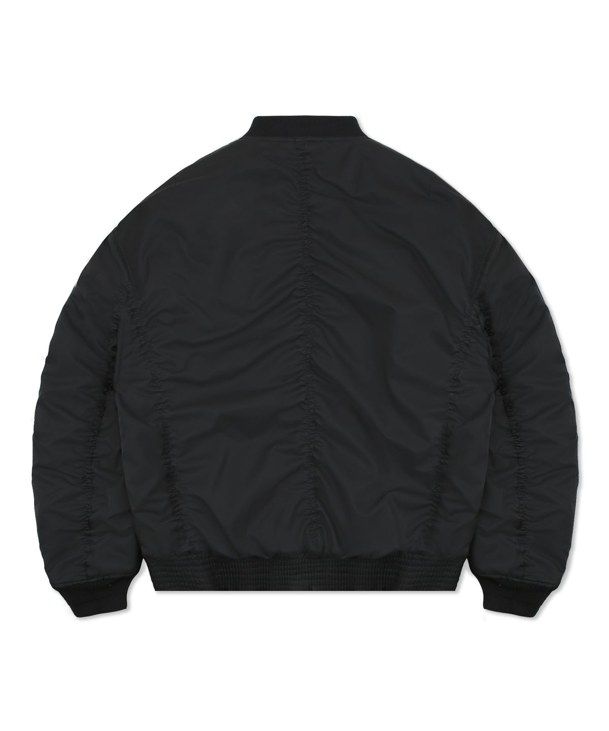 엑스톤즈(XTONZ) XJ106 퀸톤 플리츠 셔링 MA-1 자켓 (BLACK)