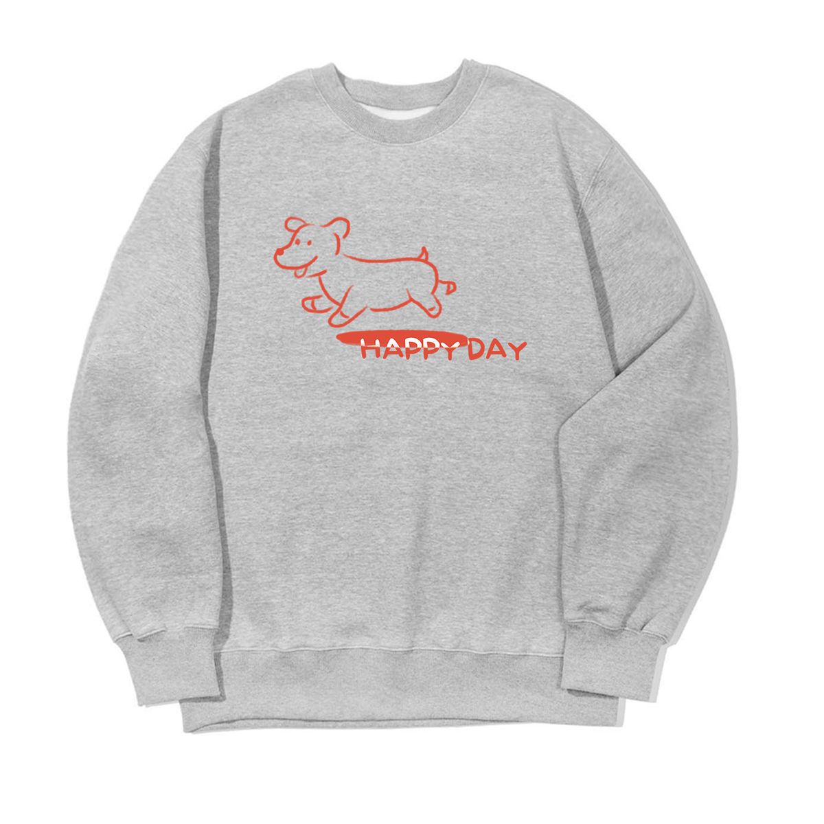 어썸어스(AWESOMEUS) (23FW)HAPPY DAY DOG SWEAT SHIRTS_3 COLOR