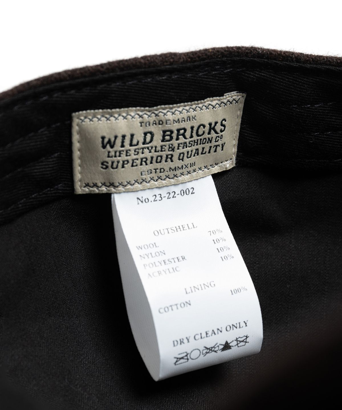 와일드 브릭스(WILD BRICKS) MELTON WOOL HUNTING CAP (dark brown)