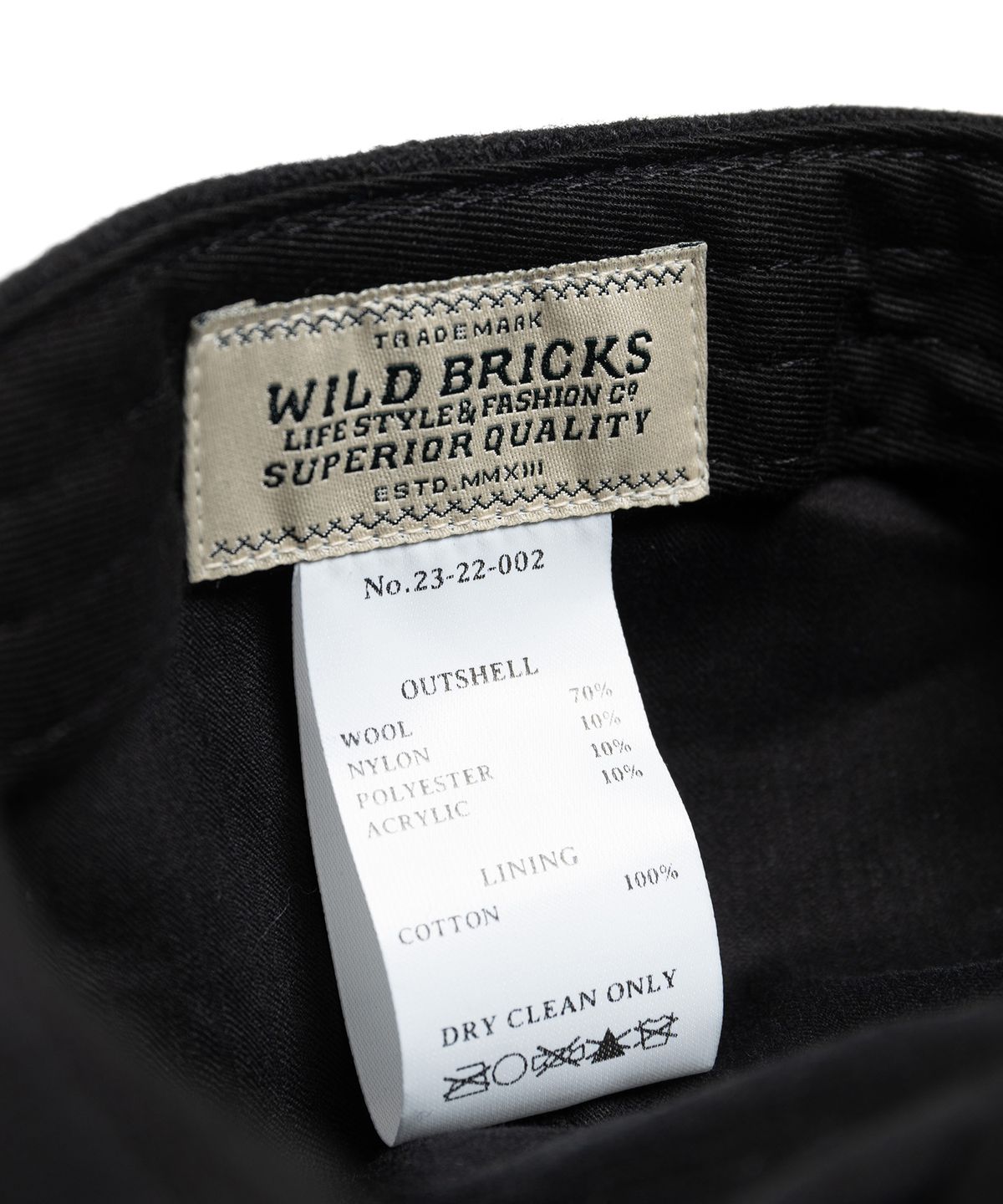 와일드 브릭스(WILD BRICKS) MELTON WOOL HUNTING CAP (black)