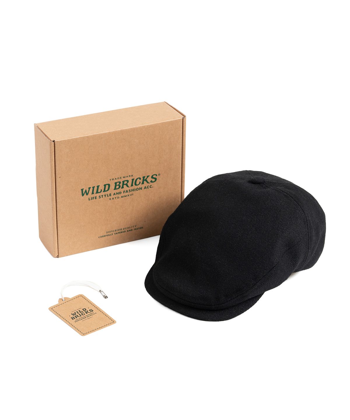 와일드 브릭스(WILD BRICKS) MELTON WOOL HUNTING CAP (black)