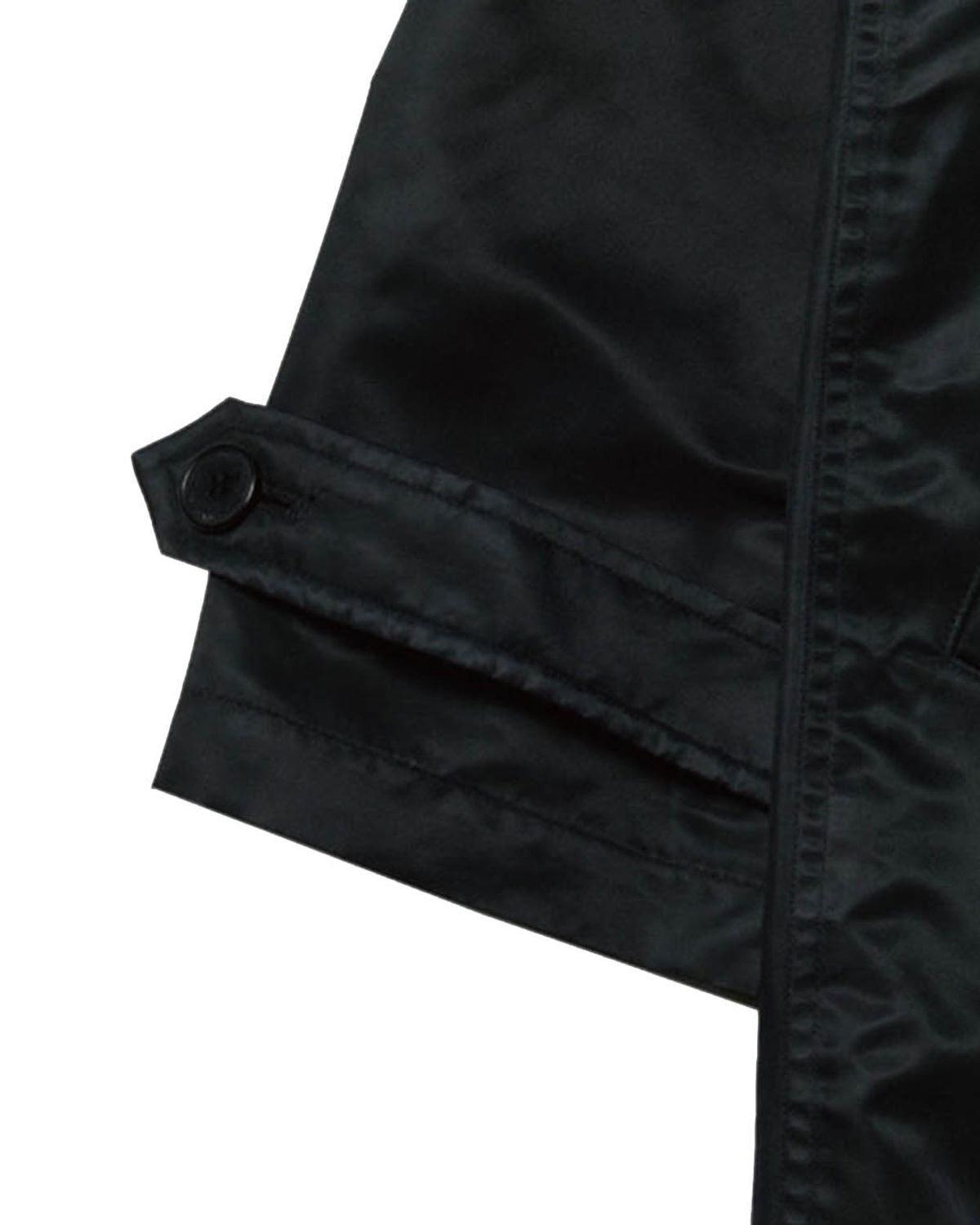더뮤지엄비지터(THEMUSEUMVISITOR) CURVED ZIPPER LONG COAT (BLACK)