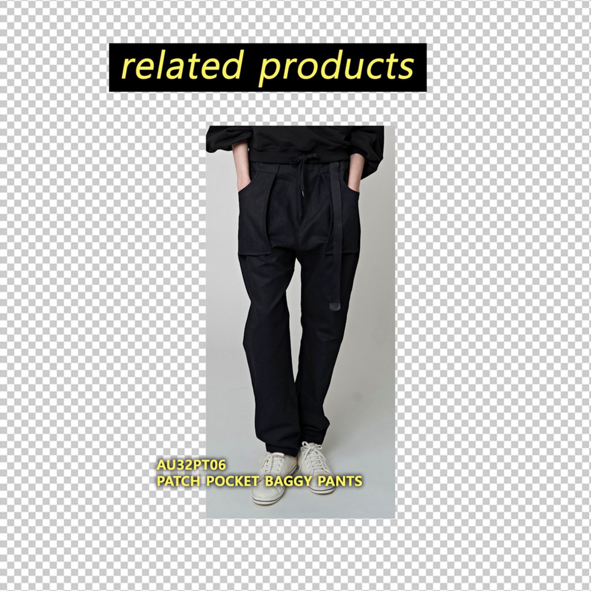 애스플래폼(ATHPLATFORM) AW32TL04 플랩포켓 스웻셔츠_블랙