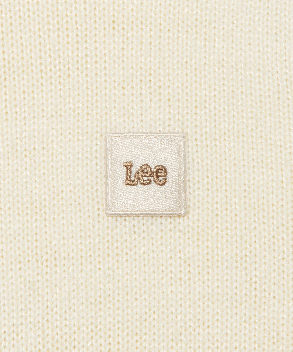 리(LEE) 라운드넥 플레어 니트 원피스 아이보리