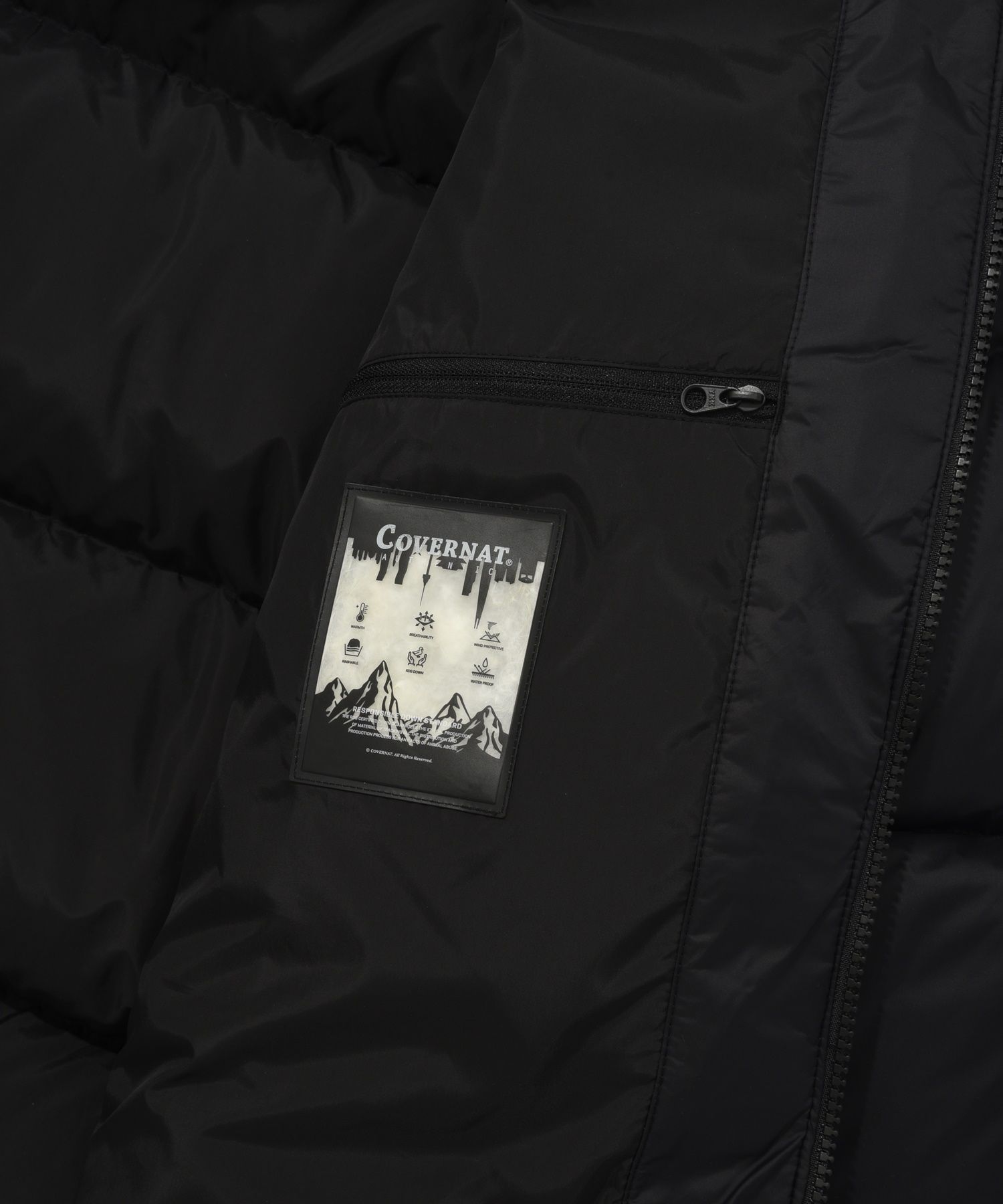 24FW●COVERNAT●W RDS CIVIC SHORT PUFFER 3色 韓国人気 MUSINSA公式 | COVERNAT RDS Civic Short Puffer Black