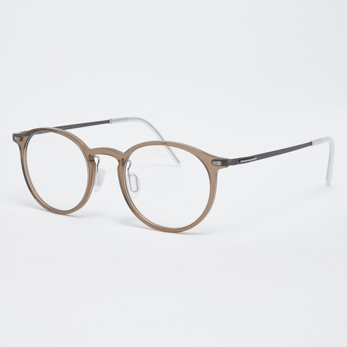 알로아이웨어(ALO EYEWEAR) [The air] AL5301 1010G 초경량 미니멀 라운드 카키그레이 안경테 블루라이트 렌즈 선택