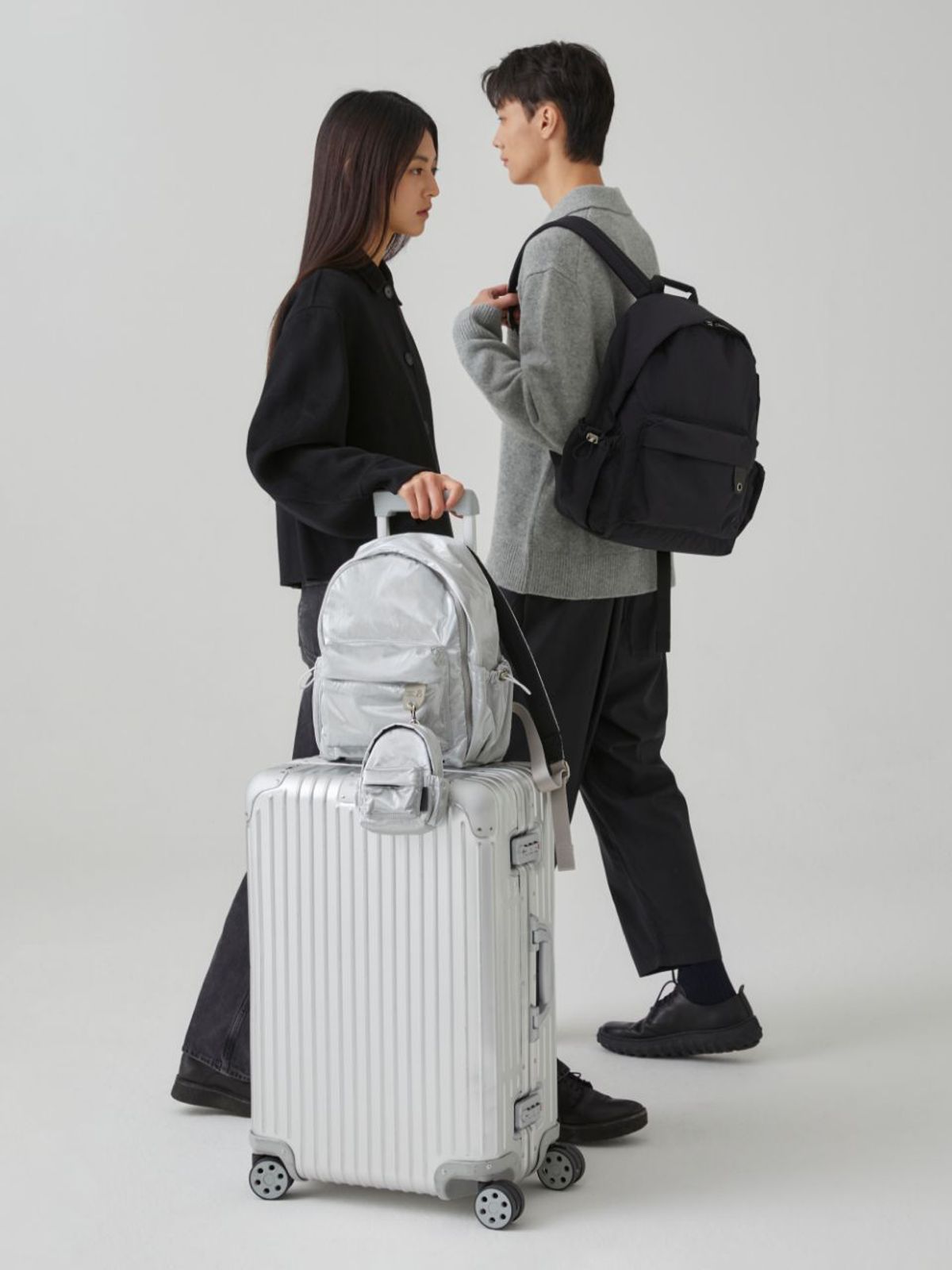 조셉앤스테이시(JOSEPH&STACEY) Daily Pocket Backpack S Sleek Silver