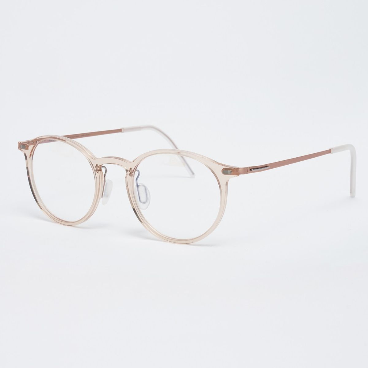 알로아이웨어(ALO EYEWEAR) [The air] AL5301 2114G 초경량 미니멀 라운드 베이지 안경테 블루라이트 렌즈 선택