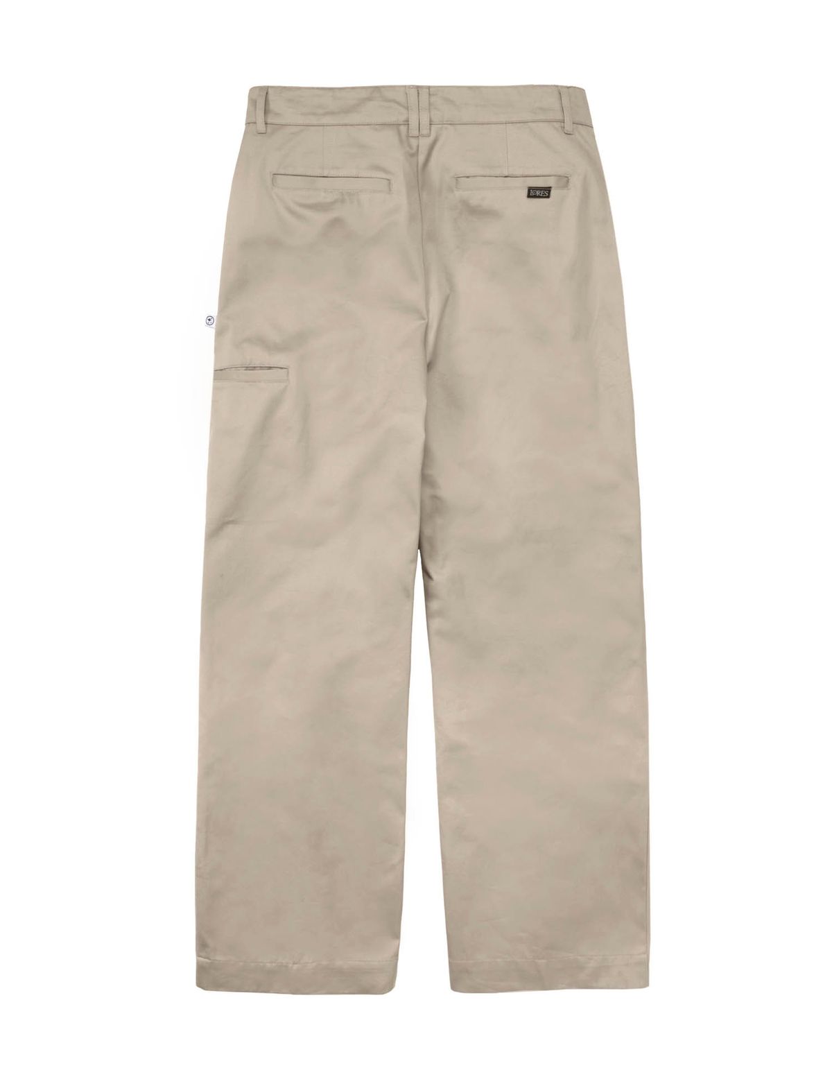 로어즈(LORES) Creased Wide Pants - Beige