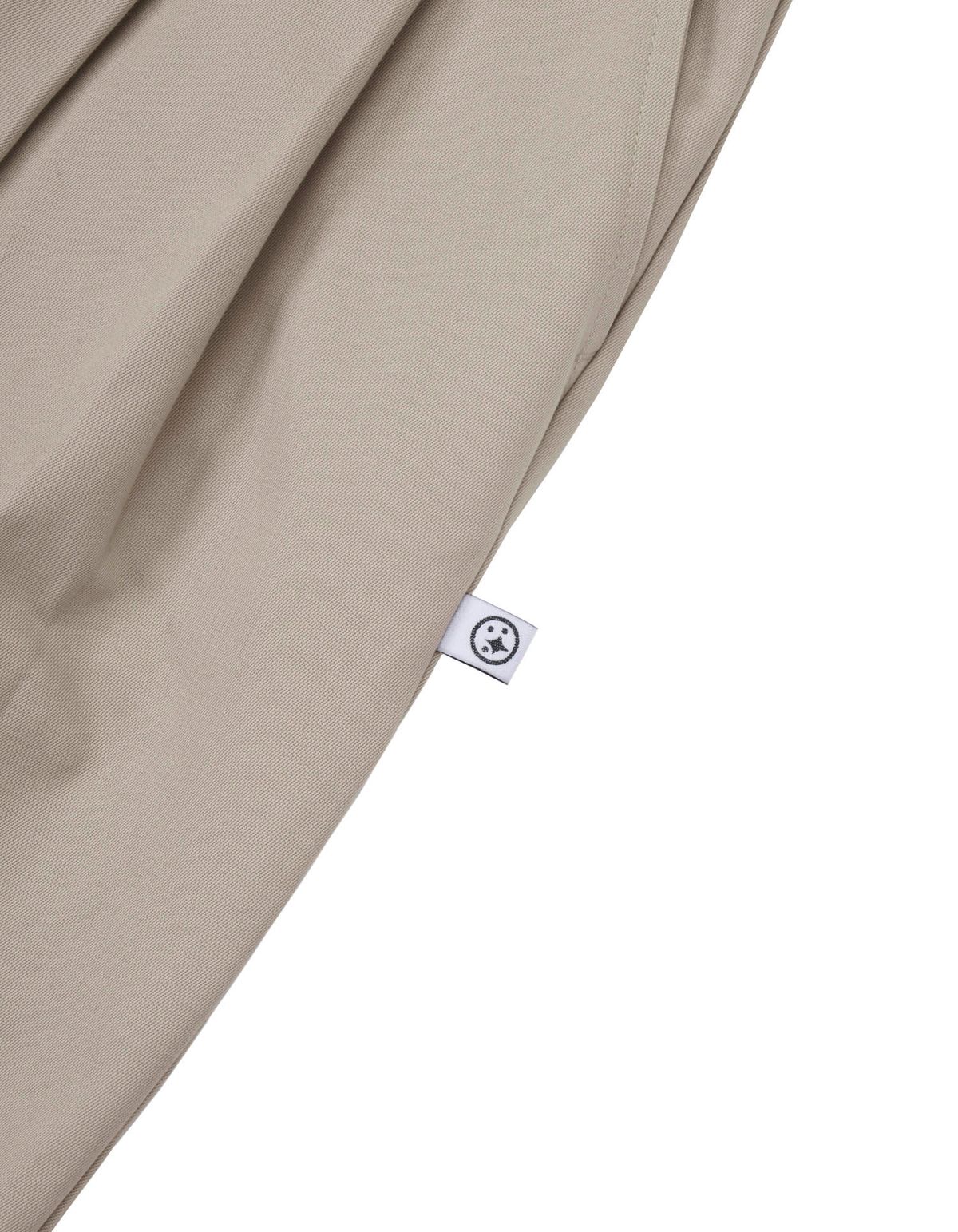 로어즈(LORES) Creased Wide Pants - Beige