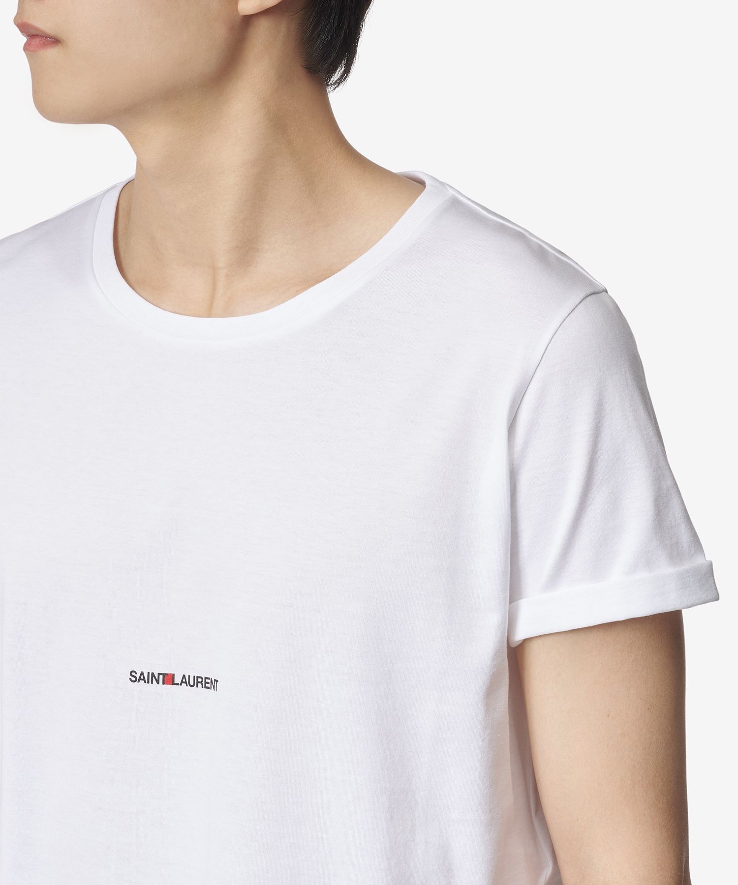 Tシャツ・カットソー SAINT LAURENT Men T Shirts 464572YB2DQ9000 White SAINT LAURENT: cotton t-shirt - White | Saint Laurent t