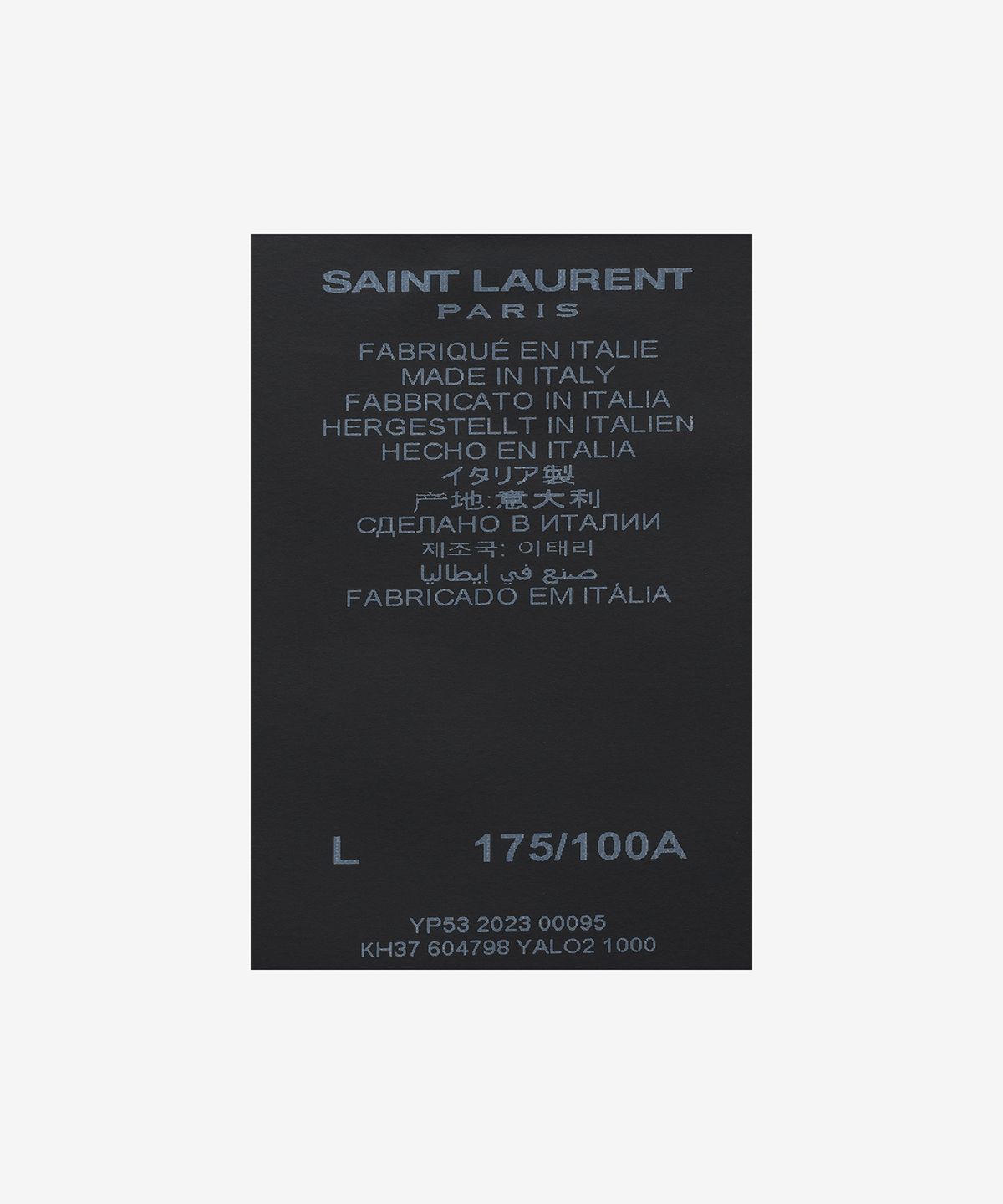 생로랑(SAINT LAURENT) 디스트로이드 니트 - 블랙 / 604798YALO21000