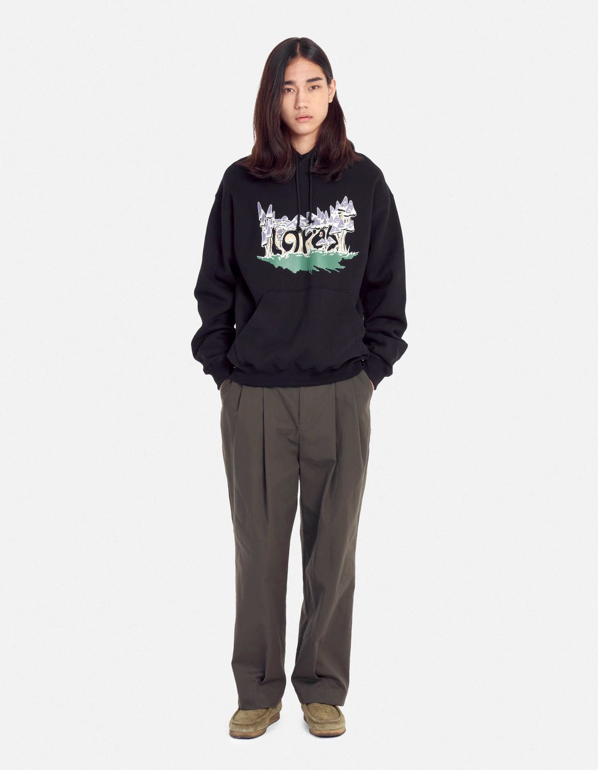 로어즈(LORES) Fungus Hoodie - Black