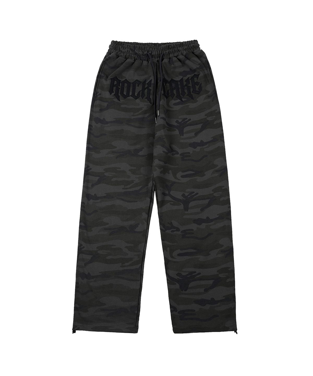 락케이크(ROCKCAKE) Camo Metal Graphics Pants - Black